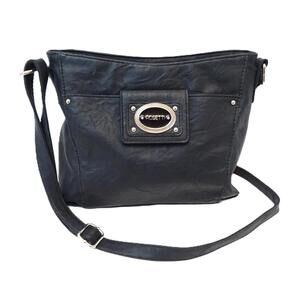 Rosetti Black Crossbody Bag with Adjustable Strap